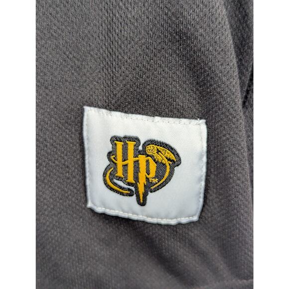 Harry Potter Hufflepuff Black Quidditch Jersey Shirt Box Lunch Unisex Small - Picture 5 of 8